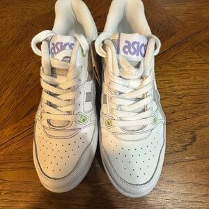 ASICS Men's 6.5 White mid Grey Retro Shoes EX89